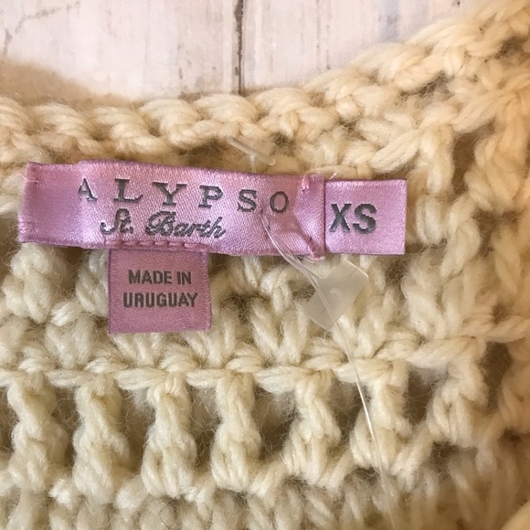 NWT CALYPSO ST. BARTH KNIT SLVLS LOOP FRINGE VEST | 100% WOOL - Picture 11 of 13